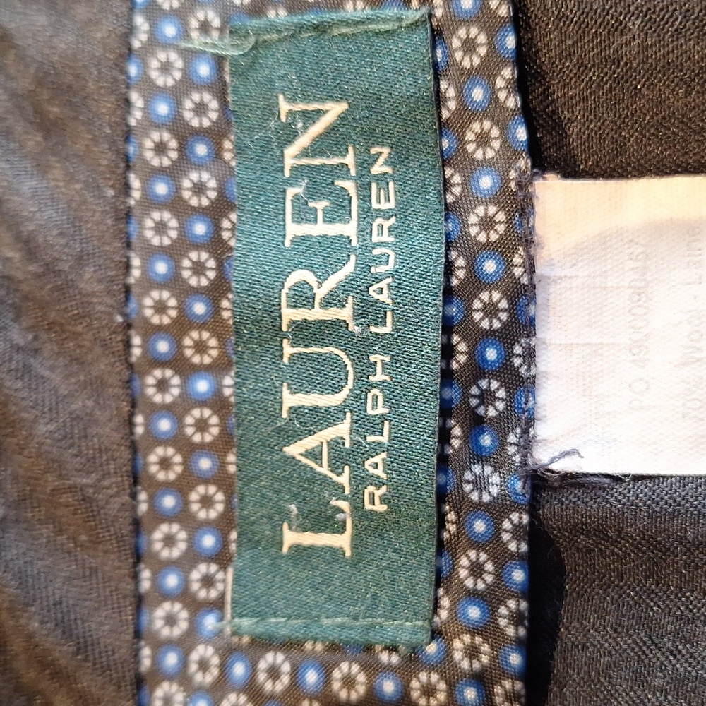 Lauren Ralph Lauren Men's Black Wool Blend Pants